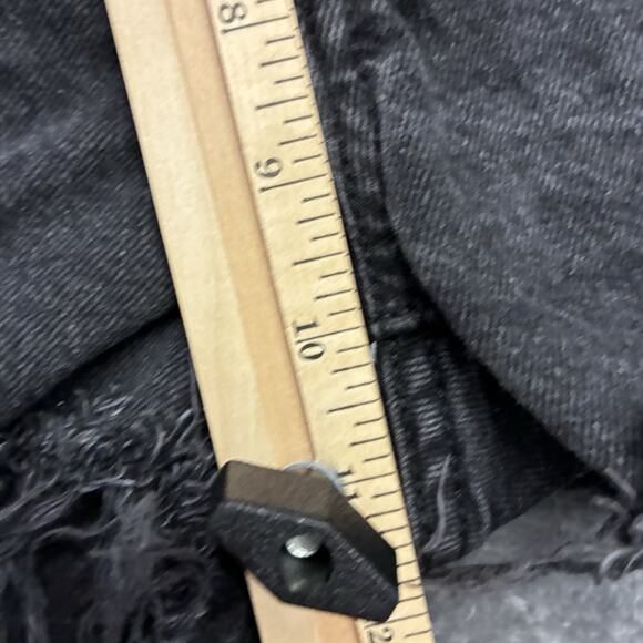 VTG Levis 501 Jean Shorts Women’s Sz.27 Black Button Fly Cut Off Daisy Duke - Picture 7 of 9